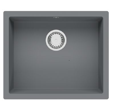 GRANMASTER COMO 100 UNDERMOUNTED/INSET/FLUSH MOUNTED TITAN GREY QUARTZ SINGLE BOWL SINK, GRA0072